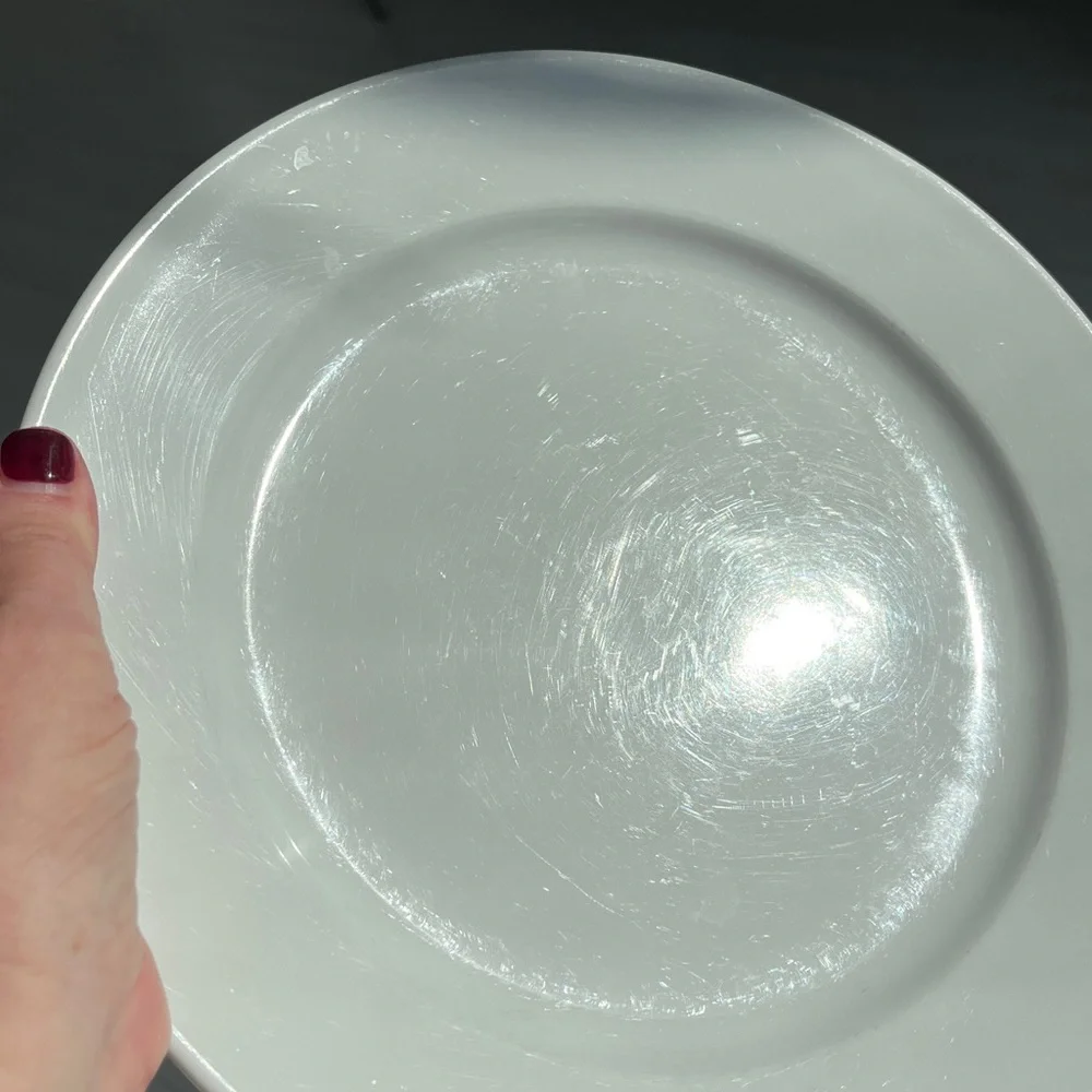 Williams Sonoma Everyday Dinnerware Dinner Plate White 9 3/4” - Set of 2